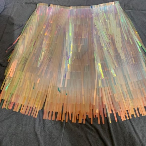 Dolce & Gabbana Dresses & Skirts - Dolce & Gabbana Holographic Tassel Mini Skirt
